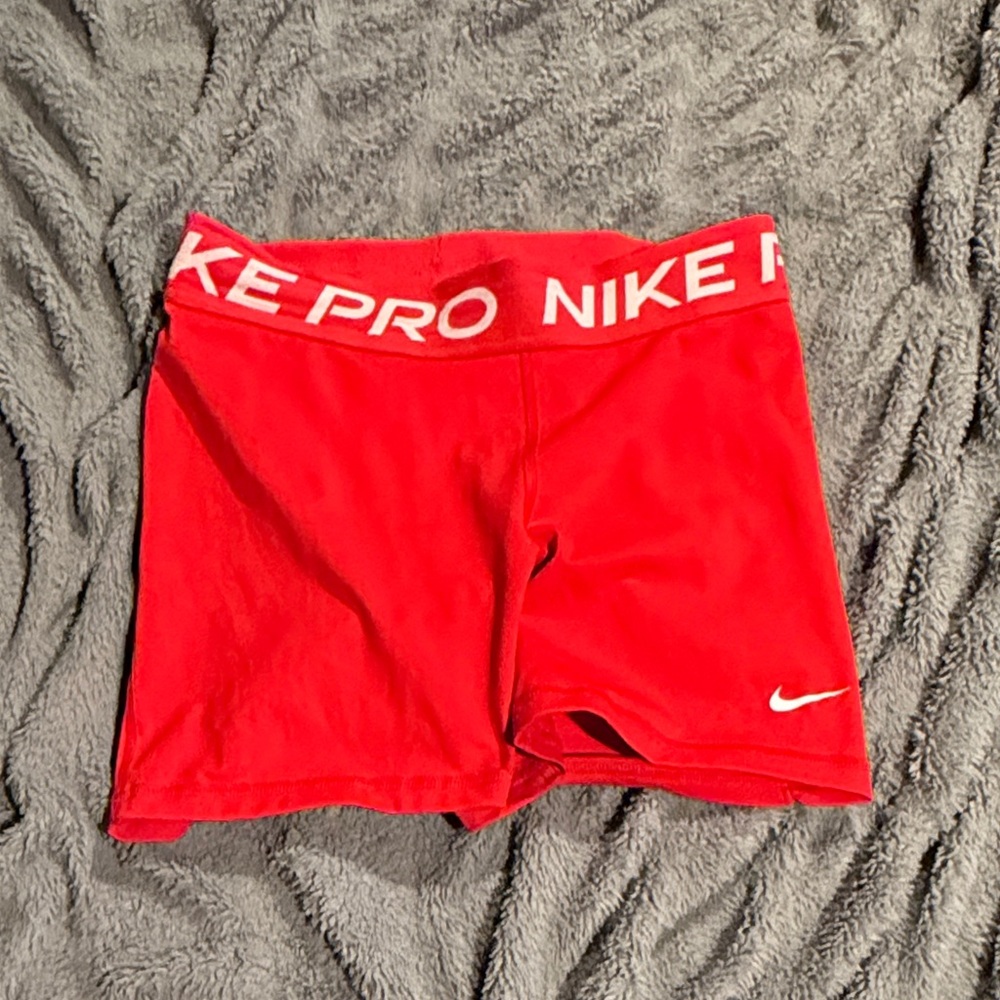Nike Bright Red Athletic Shorts